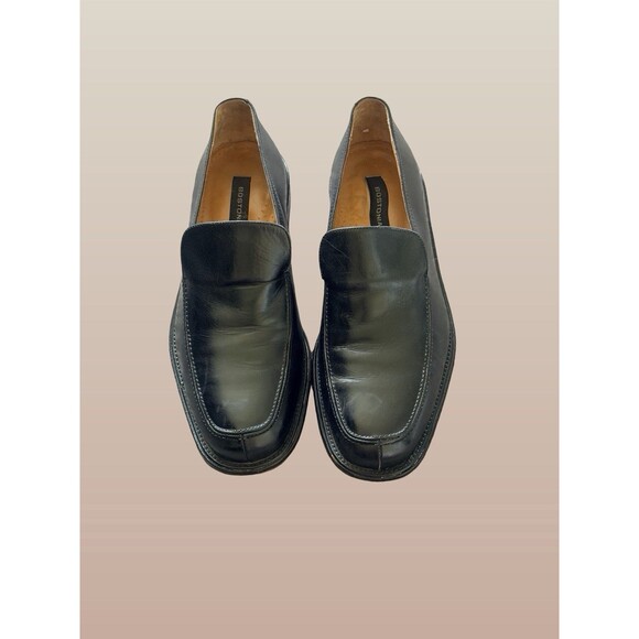 BOSTONIAN  MENS MADE IN ITALY LEATHER LOAFERS DRESS SHOES BLACK 12M main image 4